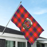 Fraser (of Lovat) Modern Tartan Crest House Flag